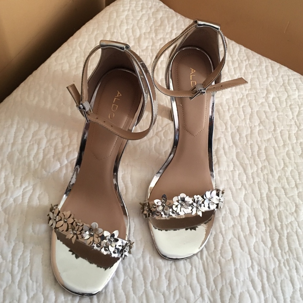 Aldo Silver Heels (US size 8.5)